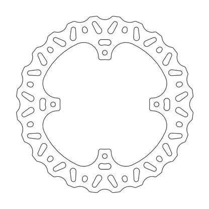 MOTO-MASTER Nitro Brake Disc for HONDA 240mm Rear - CR 125-250, CRF 250, CRF 450 2002-2004