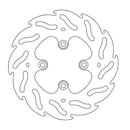 MOTO-MASTER Flame Brake Disc for KTM 160mm Rear - SX 65 2000-2000