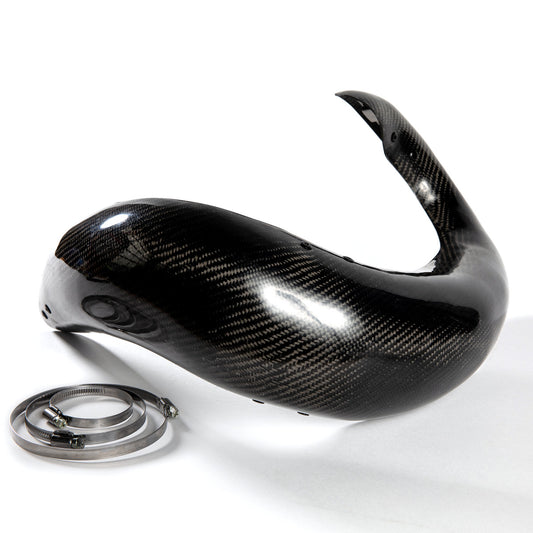 X-GRIP Carbon Exhaust Protector for KTM, HUSQVARNA - TC, 250, TE, 250i, 300, 300i, EXC, TPI, SX (2017-2019)