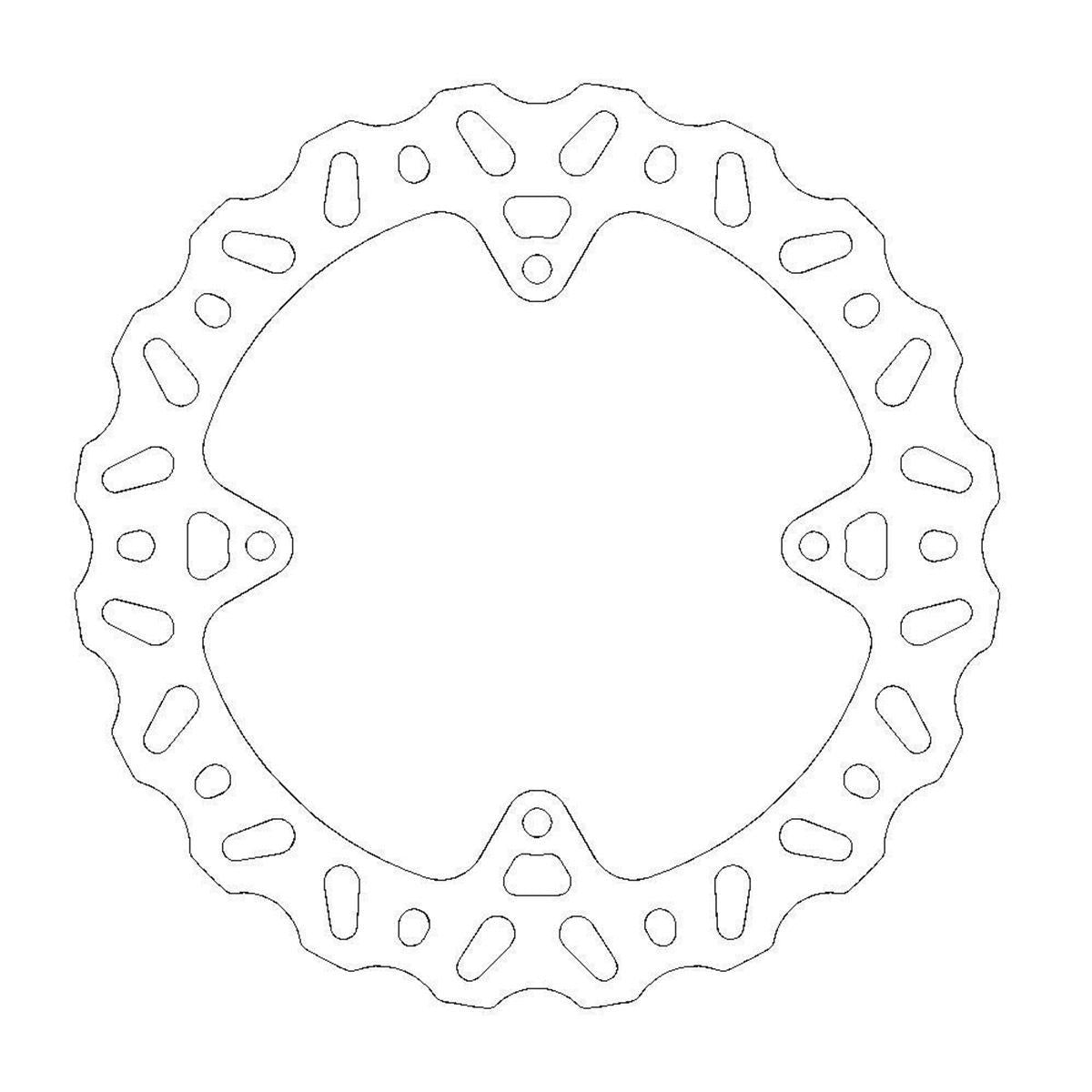 MOTO-MASTER Nitro Brake Disc for KTM, HUSQVARNA 210mm Rear - SX 85, TC 85, FREERIDE 350 2011-2014