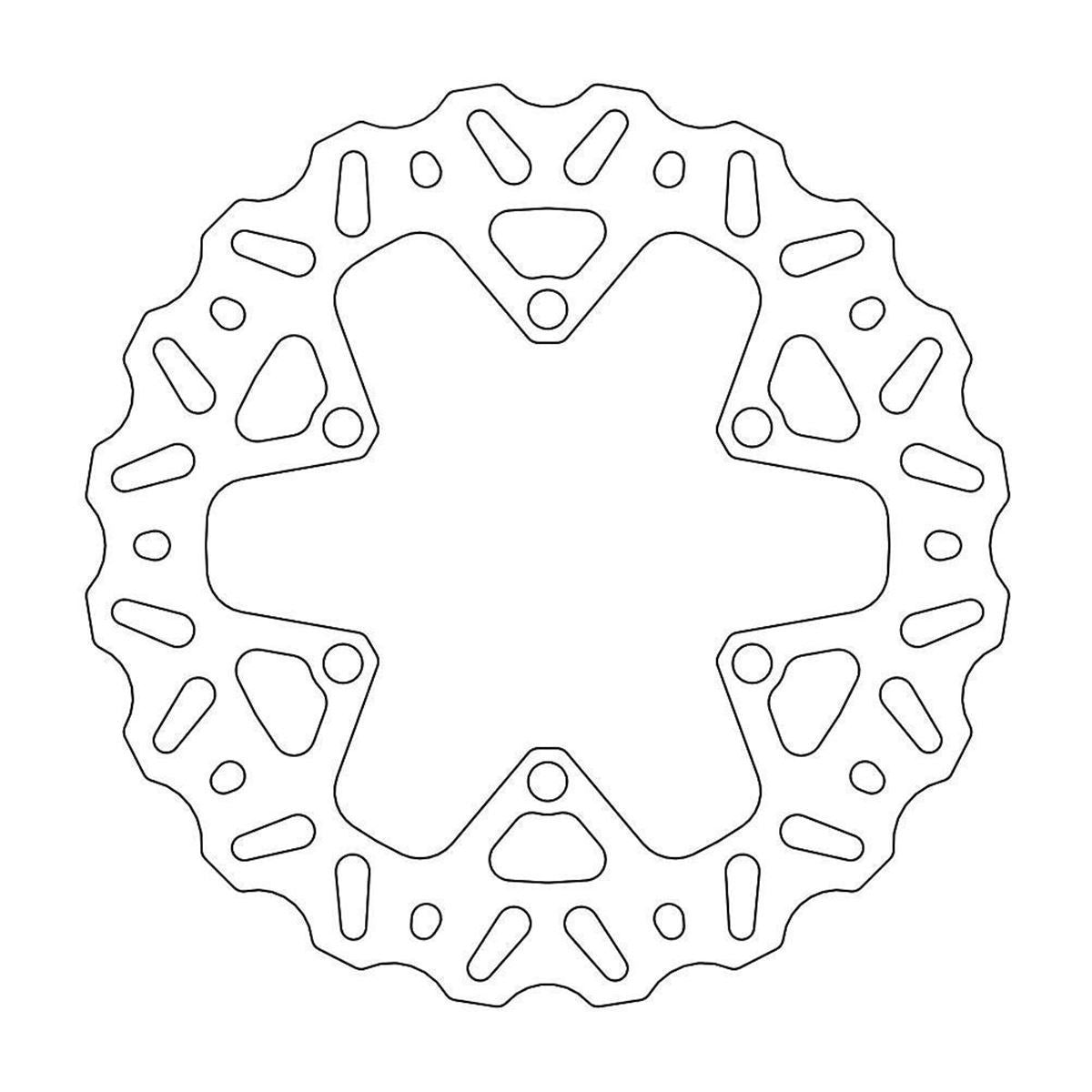 MOTO-MASTER Nitro Brake Disc for YAMAHA, FANTIC 245mm Rear - YZ 125-250, YZF 250-450, WRF 250-450 2019-2021