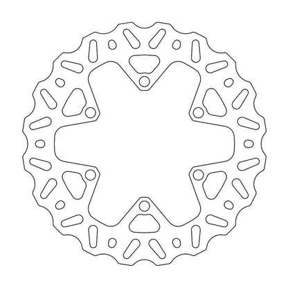 MOTO-MASTER Nitro Brake Disc for YAMAHA, FANTIC 245mm Rear - YZ 125-250, YZF 250-450, WRF 250-450 2019-2021