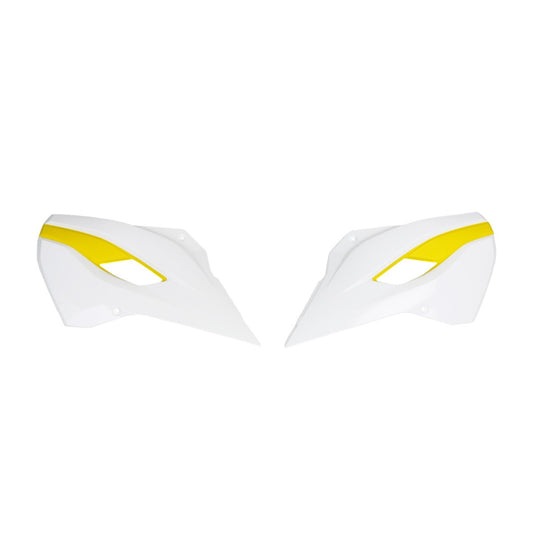 UFO Kühlerspoiler für HUSQVARNA (FC, FE) in Weiß-Gelb