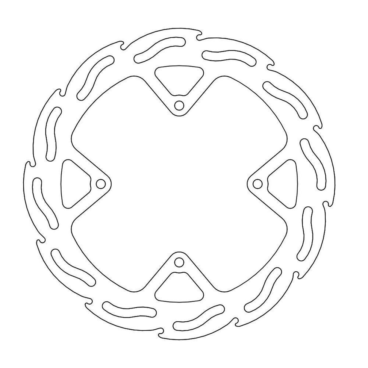 MOTO-MASTER Flame Brake Disc for KTM, HUSQVARNA 218mm Front - SX 85, SX 105, TC 85 2004-2014