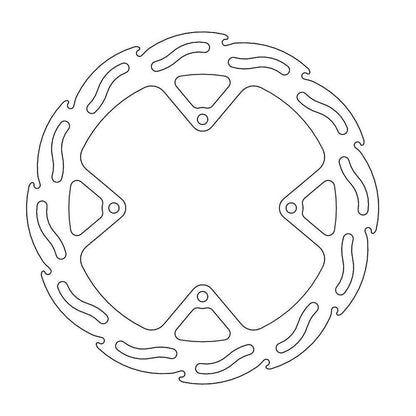 MOTO-MASTER Flame Brake Disc for KTM, HUSQVARNA 218mm Front - SX 85, SX 105, TC 85 2004-2014