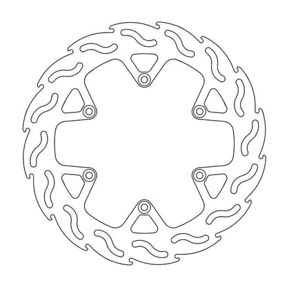 MOTO-MASTER Flame Road Brake Disc for KTM 240mm Rear - SMC 690 2003-2008