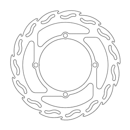 MOTO-MASTER Flame Brake Disc for SUZUKI 250mm Front - RM-Z 250, RM-Z 450 2005-2007