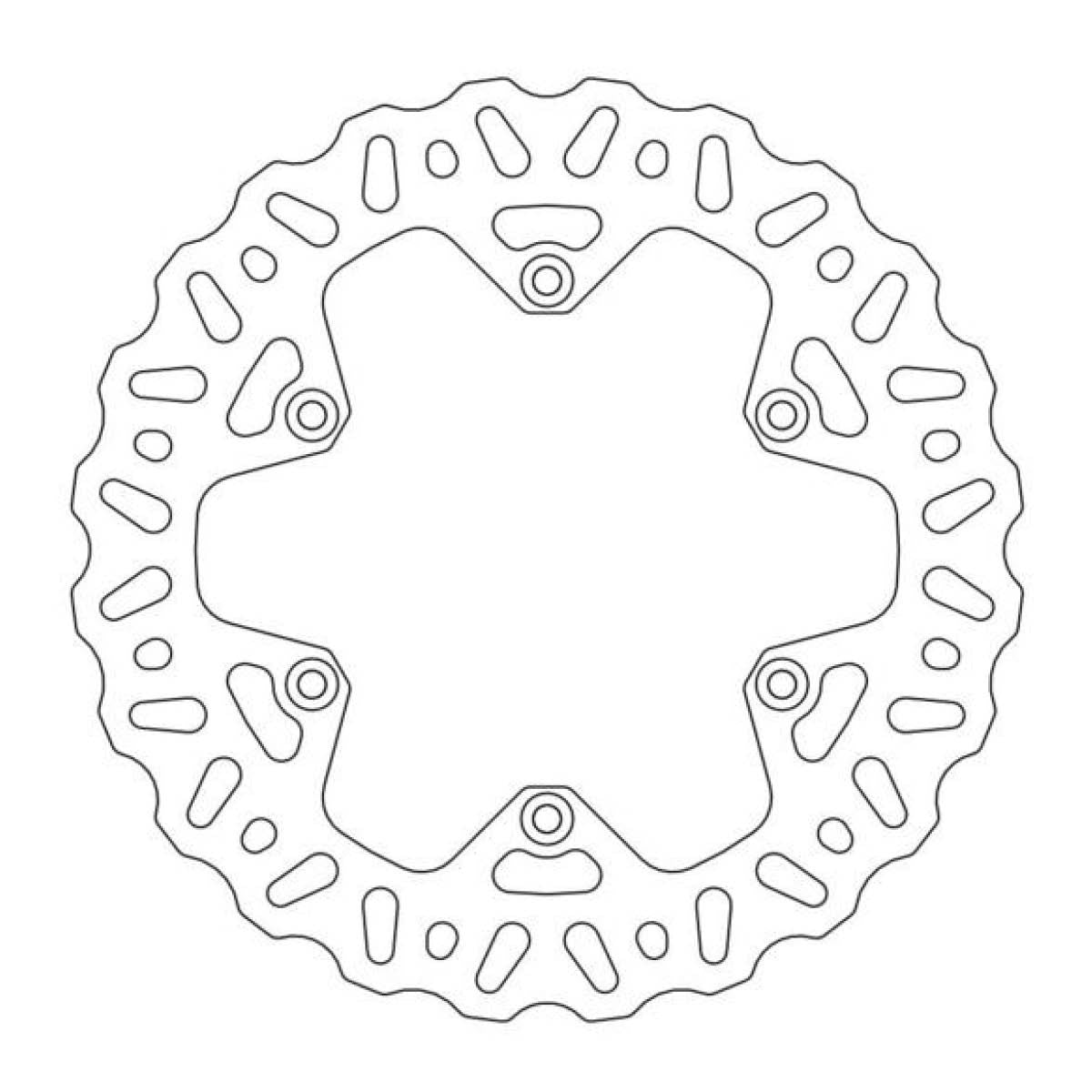 MOTO-MASTER Nitro Brake Disc for KTM, Husqvarna, GASGAS, STARK VARG, TRIUMPH 220mm Rear - EXC 125-530, SX 85-525, FC, FE, TC 85-300, TE, EC 125-500, MC 85-450 2000-2024