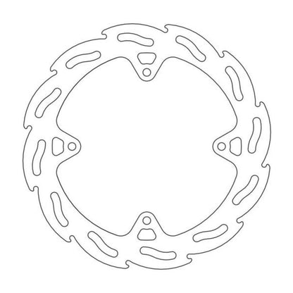MOTO-MASTER Flame Brake Disc for KTM, HUSQVARNA 210mm Rear - SX 85, TC 85, FREERIDE 350 2011-2014