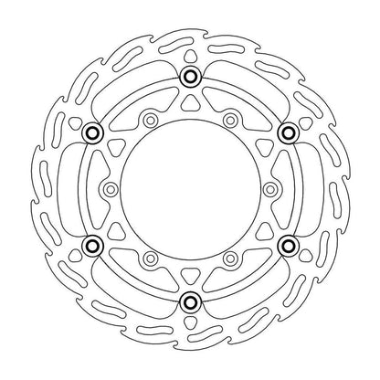 MOTO-MASTER Flame Brake Disc for YAMAHA, FANTIC 270mm front - WRF 250-450, YZ 125-250, YZF 250-450 2008-2021