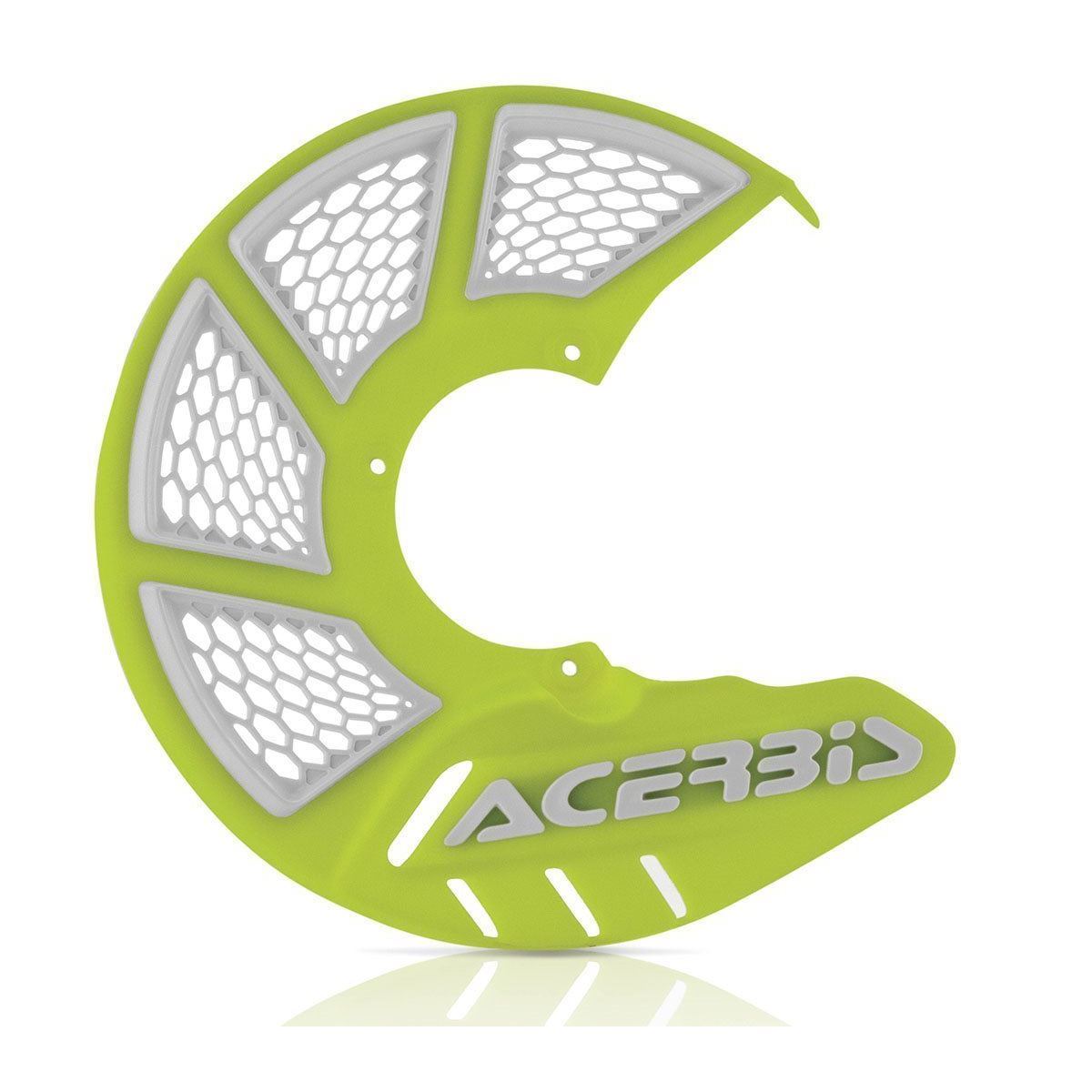 ACERBIS Bremsscheibenabdeckung X-BRAKE 2.0 VENTED – gelb-weiß fluo
