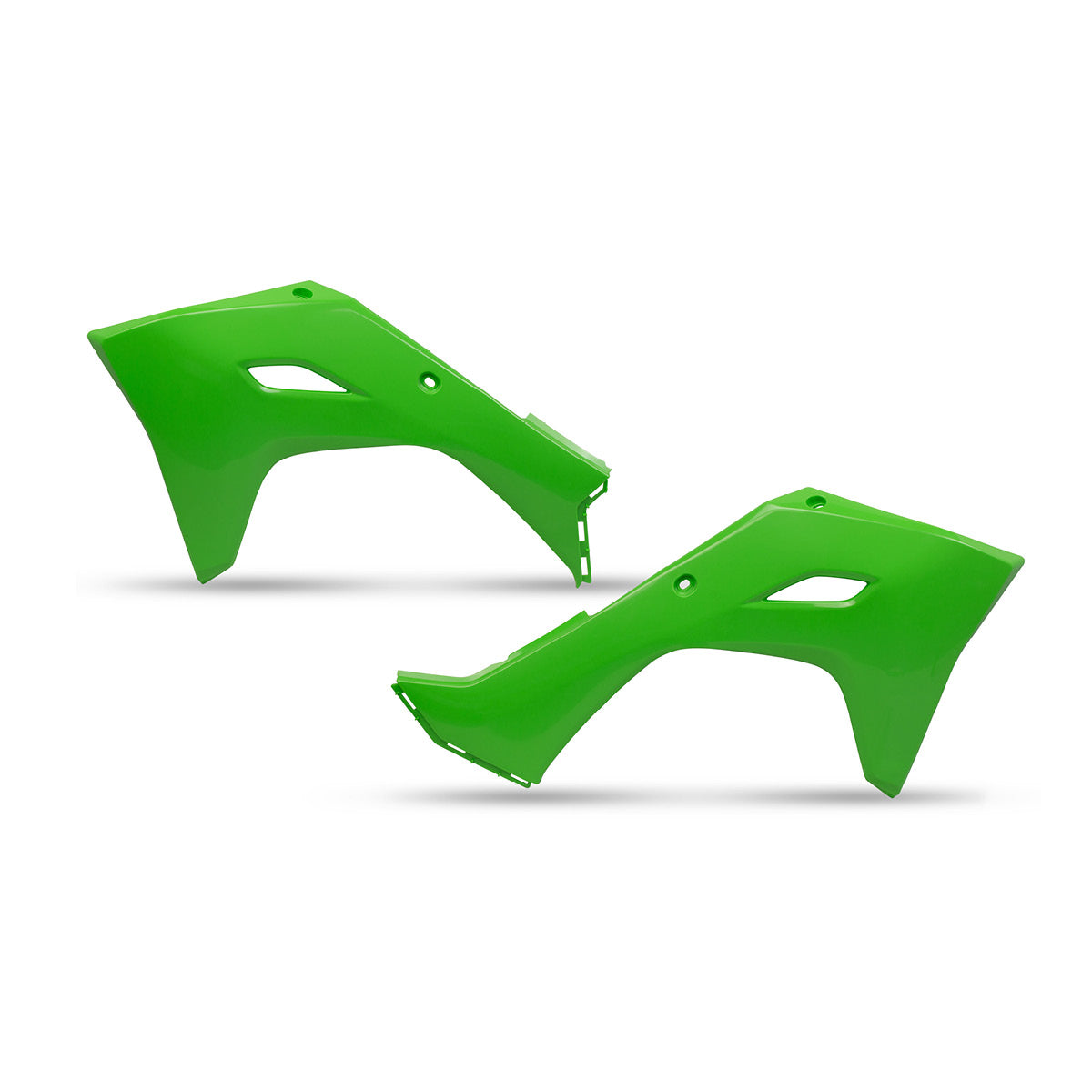 UFO Kühlerspoiler für KAWASAKI (KX-F) in Grün