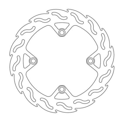 MOTO-MASTER Flame Bremsscheibe für HUSQVARNA 240mm hinten - CR 125, TC 250-449, TE 250-511, WR 125 2011-2011