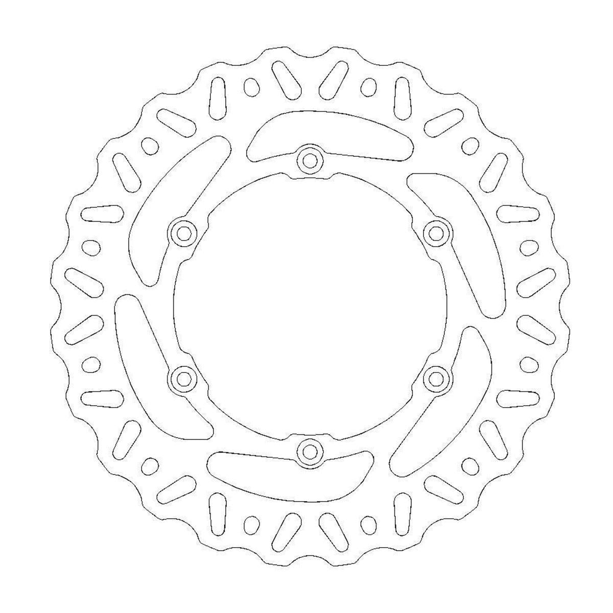 MOTO-MASTER Nitro Brake Disc for SUZUKI 240mm Rear - RM 125-250 2006-2006