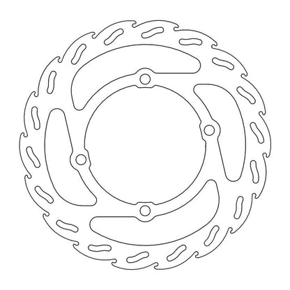 MOTO-MASTER Flame Brake Disc for KTM, Husqvarna, GASGAS 160mm front - SX 50, TC 50, MC 50 2002-2021