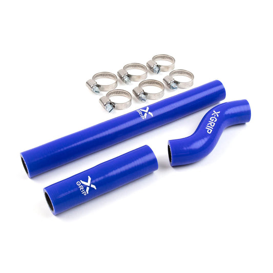 X-GRIP Silikon Kühlerschlauch für KTM, HQV, GASGAS 2017-2019 – 2-Takt, blau/orange – blau