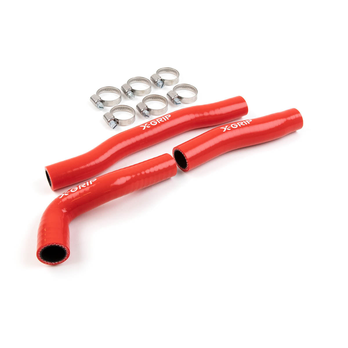 X-GRIP Silikon Kühlerschlauch für KTM, HQV, GASGAS 2019-2023 – rot