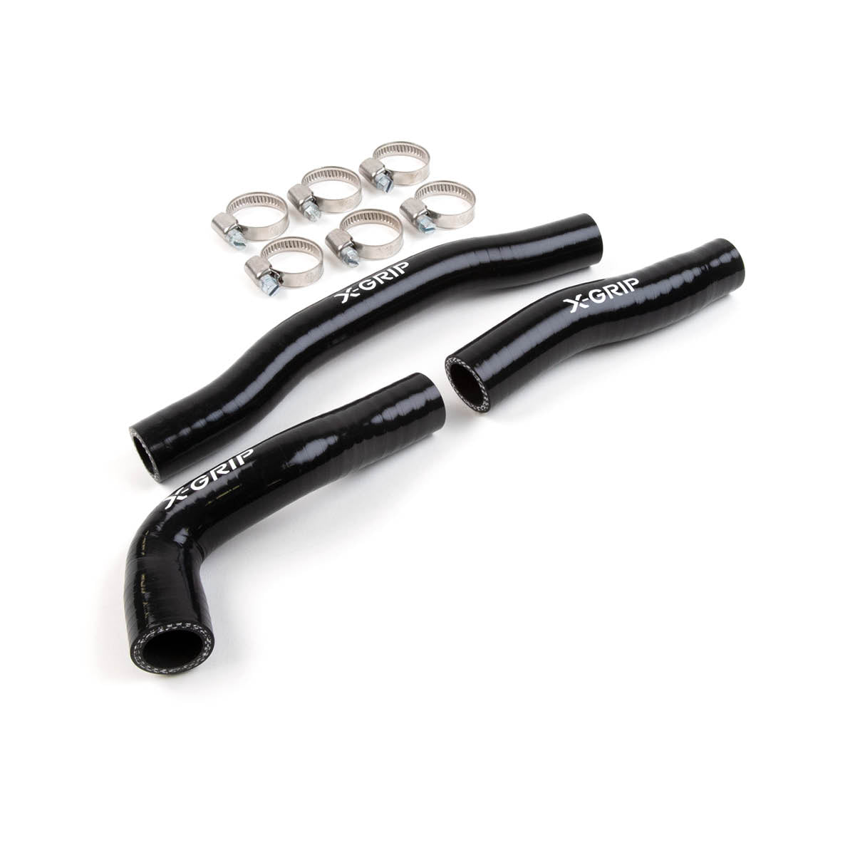 X-GRIP Silikon Kühlerschlauch für KTM, HQV, GASGAS 2019-2023 – schwarz