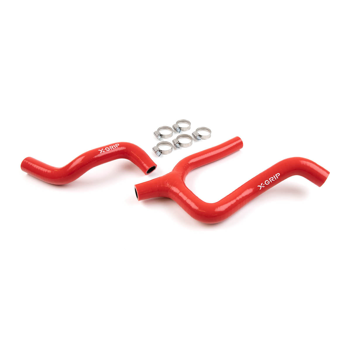 X-GRIP Silikon Kühlerschlauch für KTM, HQV, GASGAS 2019-2023 – rot