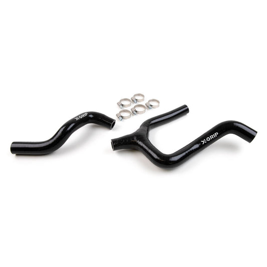 X-GRIP Silikon Kühlerschlauch für KTM, HQV, GASGAS 2019-2023 – schwarz