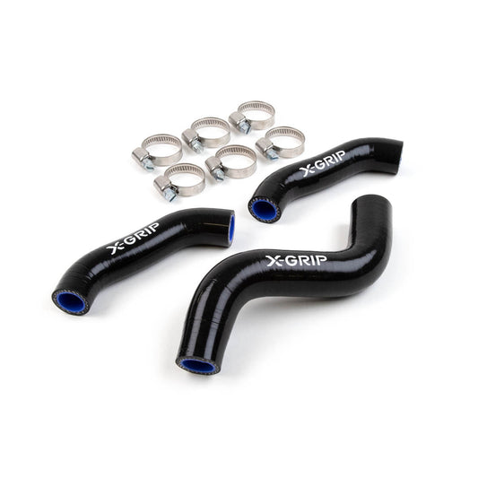 X-GRIP Silikon Kühlerschlauch für KTM, HQV, GASGAS 2019-2023 – schwarz
