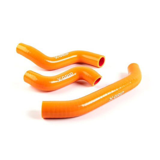 X-GRIP Silikon Kühlerschlauch für KTM, HQV, GASGAS 2023-2026 – 450/500 – orange