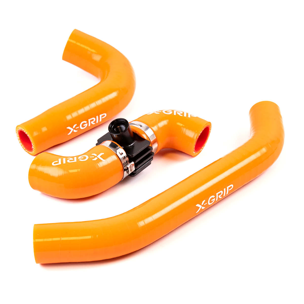 X-GRIP Silikon Kühlerschlauch für KTM, HQV, GASGAS 2023-2026 – orange