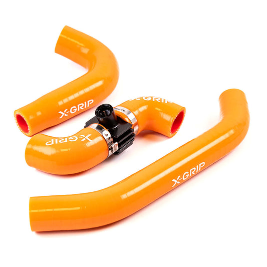 X-GRIP Silikon Kühlerschlauch für KTM, HQV, GASGAS 2023-2026 – orange