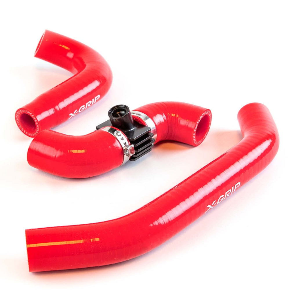 X-GRIP Silikon Kühlerschlauch für KTM, HQV, GASGAS 2023-2026 – rot