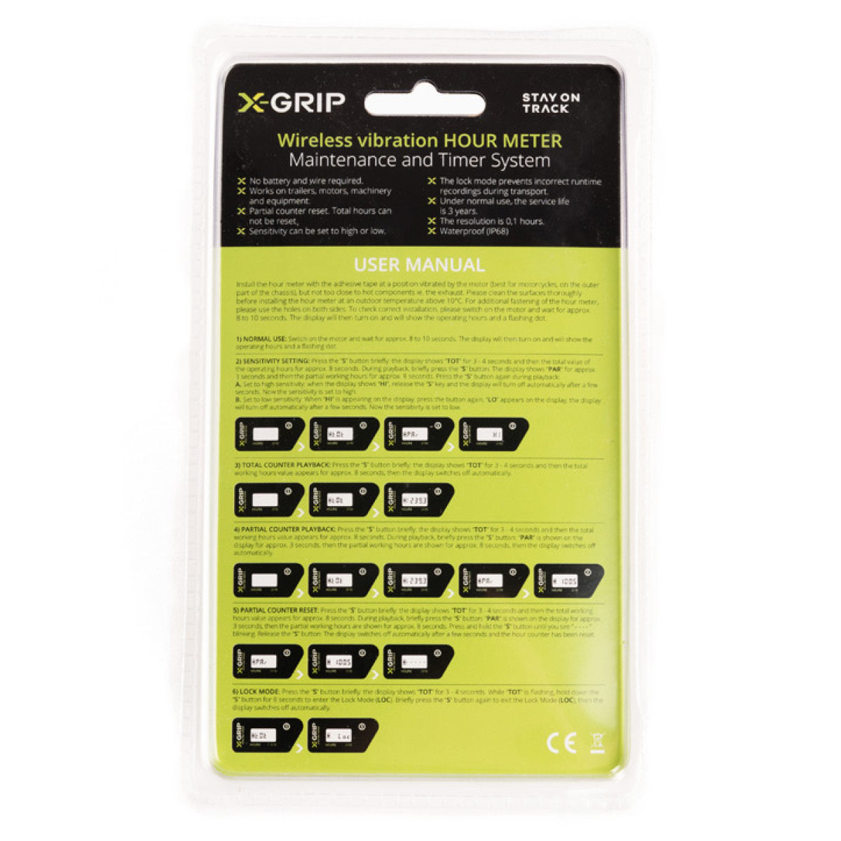 X-GRIP Stundenzähler – Ansicht 3